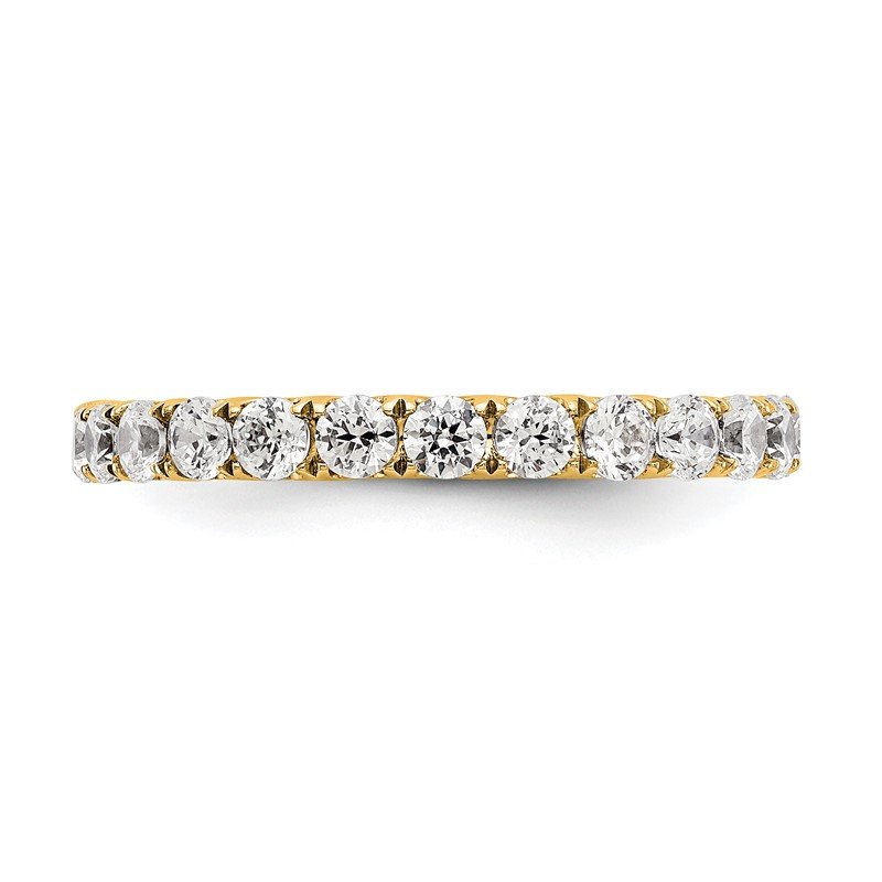 14K Rose Gold 1/2 carat Lab Grown Diamond VS+ F+ Size 4.5 Complete Eternity Band