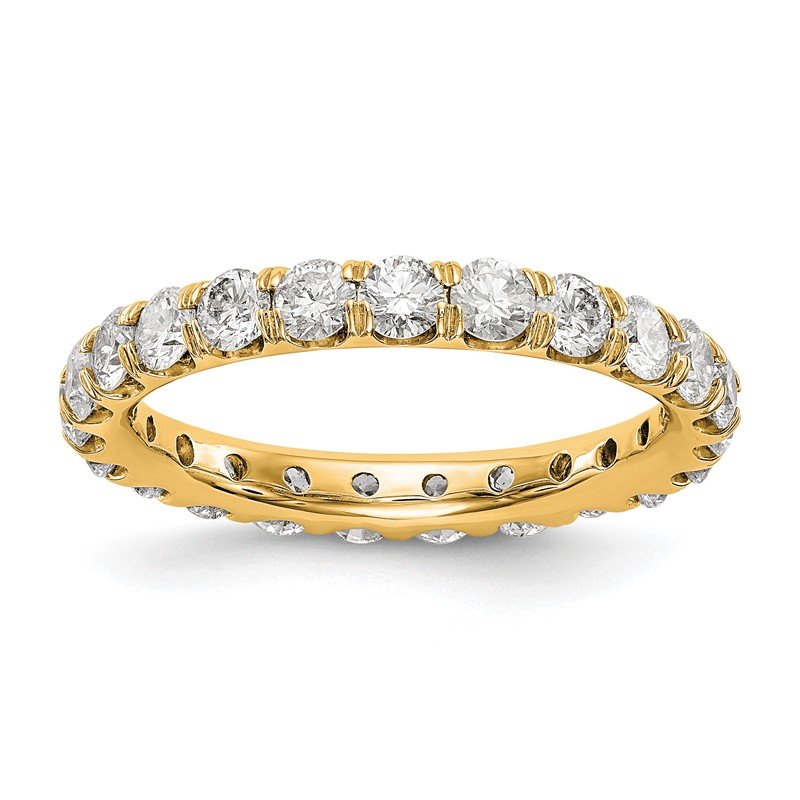 14K Rose Gold 1/2 carat Lab Grown Diamond VS+ F+ Size 4.5 Complete Eternity Band