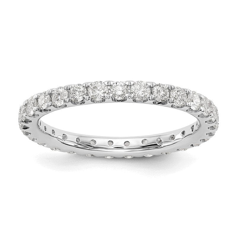 14K Rose Gold 1/2 carat Lab Grown Diamond VS+ F+ Size 4.5 Complete Eternity Band