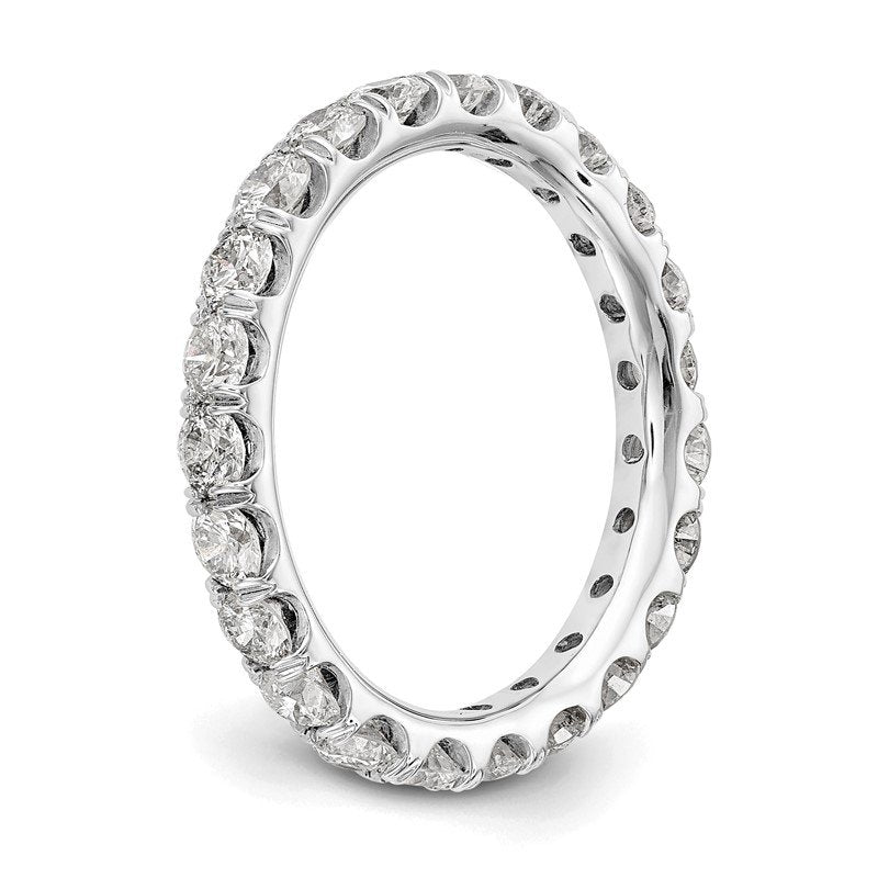 14K Rose Gold 1/2 carat Lab Grown Diamond VS+ F+ Size 4.5 Complete Eternity Band