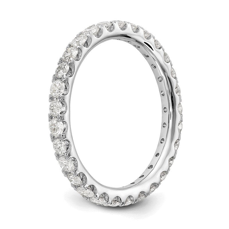 14K Rose Gold 1/2 carat Lab Grown Diamond VS+ F+ Size 4.5 Complete Eternity Band