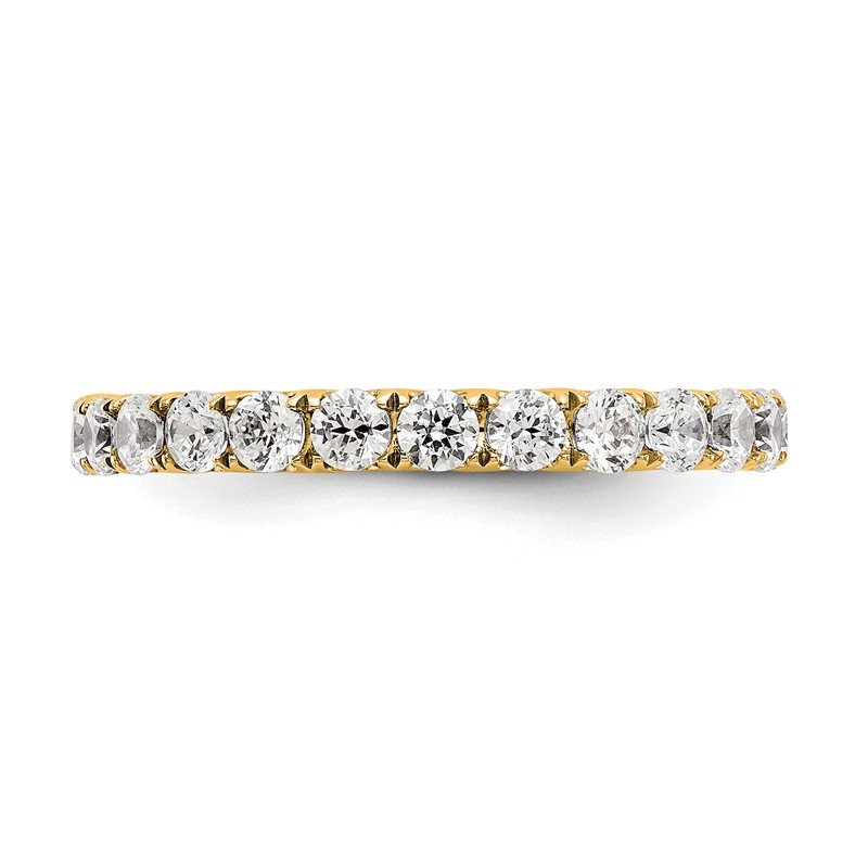 14K Rose Gold 1/2 carat Lab Grown Diamond VS+ F+ Size 4.5 Complete Eternity Band
