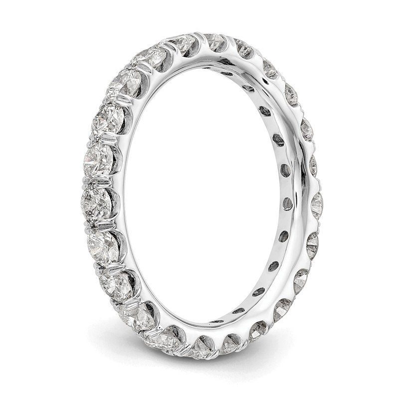 14K Rose Gold 1/2 carat Lab Grown Diamond VS+ F+ Size 4.5 Complete Eternity Band