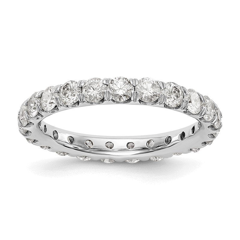 14K Rose Gold 1/2 carat Lab Grown Diamond VS+ F+ Size 4.5 Complete Eternity Band