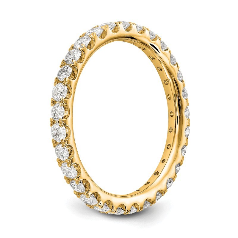 14K Rose Gold 1/2 carat Lab Grown Diamond VS+ F+ Size 4.5 Complete Eternity Band