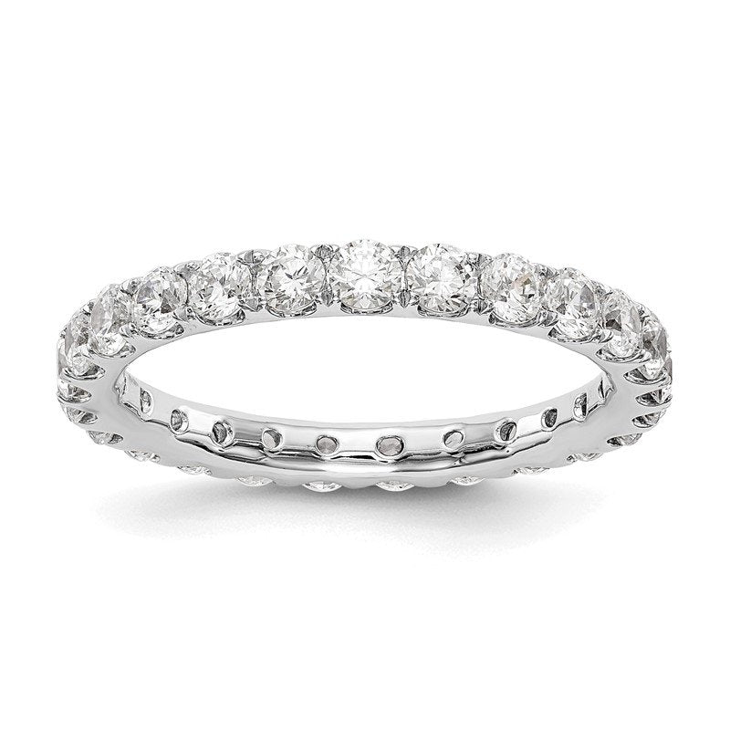 14K Rose Gold 1/2 carat Lab Grown Diamond VS+ F+ Size 4.5 Complete Eternity Band