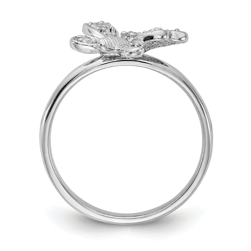 14k White Gold AA Diamond ring