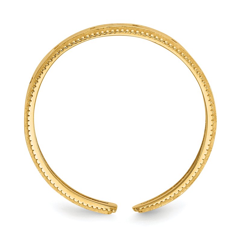 14k Diamond Shapes Toe Ring