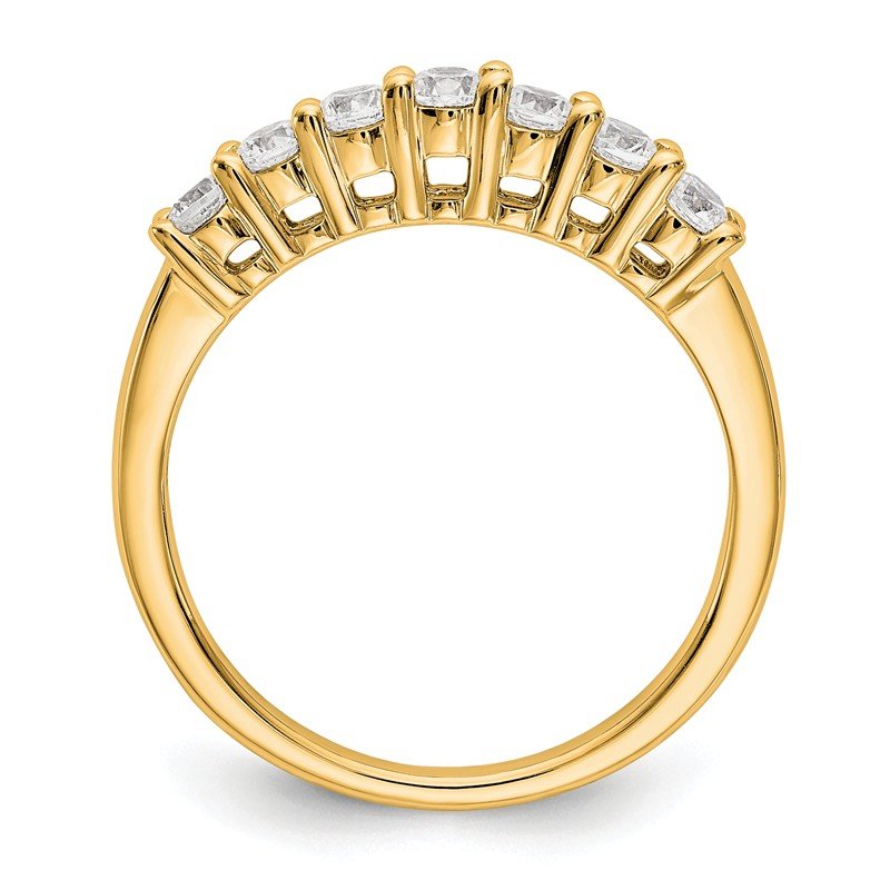 14K White Gold 3/4 carat Lab Grown Diamond VS/SI  D E F  7 Stone Band