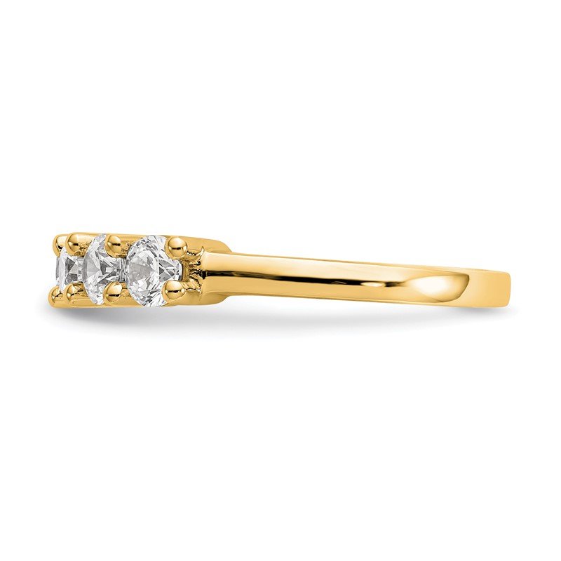 14K White Gold 3/4 carat Lab Grown Diamond VS/SI  D E F  7 Stone Band