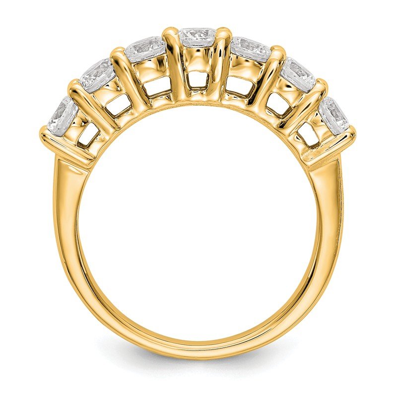 14K White Gold 3/4 carat Lab Grown Diamond VS/SI  D E F  7 Stone Band