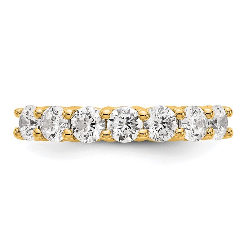 14K White Gold 3/4 carat Lab Grown Diamond VS/SI  D E F  7 Stone Band