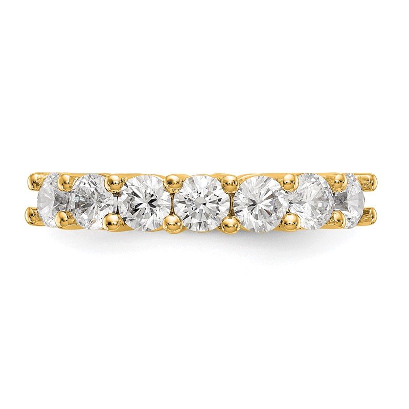 14K White Gold 3/4 carat Lab Grown Diamond VS/SI  D E F  7 Stone Band