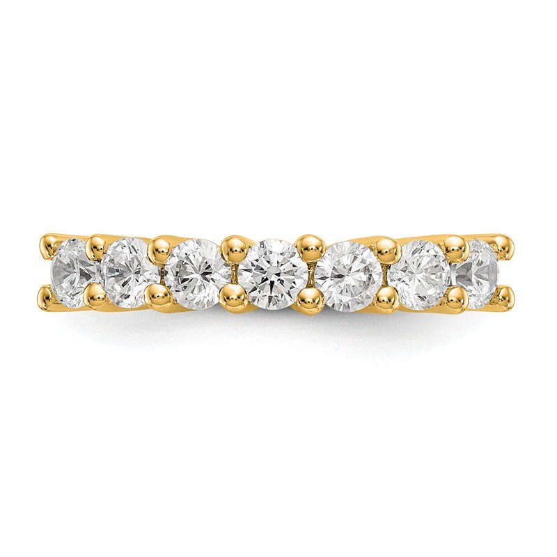 14K White Gold 3/4 carat Lab Grown Diamond VS/SI  D E F  7 Stone Band