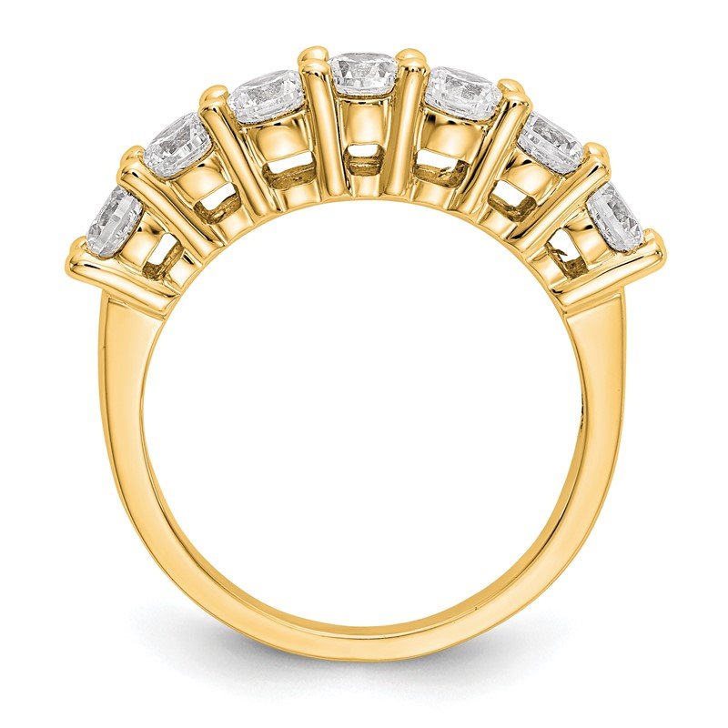 14K White Gold 3/4 carat Lab Grown Diamond VS/SI  D E F  7 Stone Band