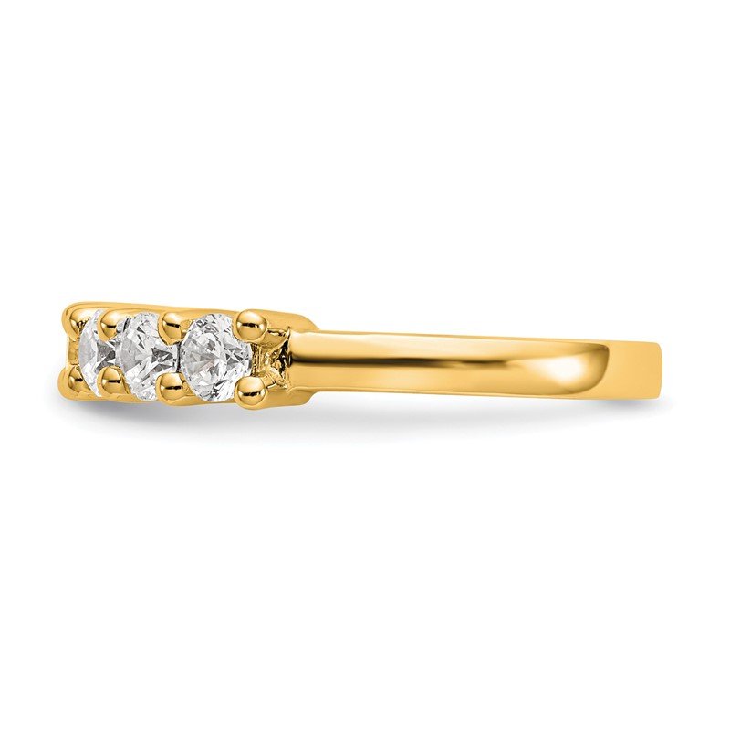 14K White Gold 3/4 carat Lab Grown Diamond VS/SI  D E F  7 Stone Band