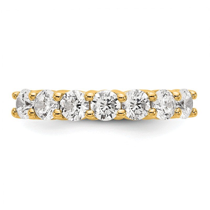 14K White Gold 3/4 carat Lab Grown Diamond VS/SI  D E F  7 Stone Band