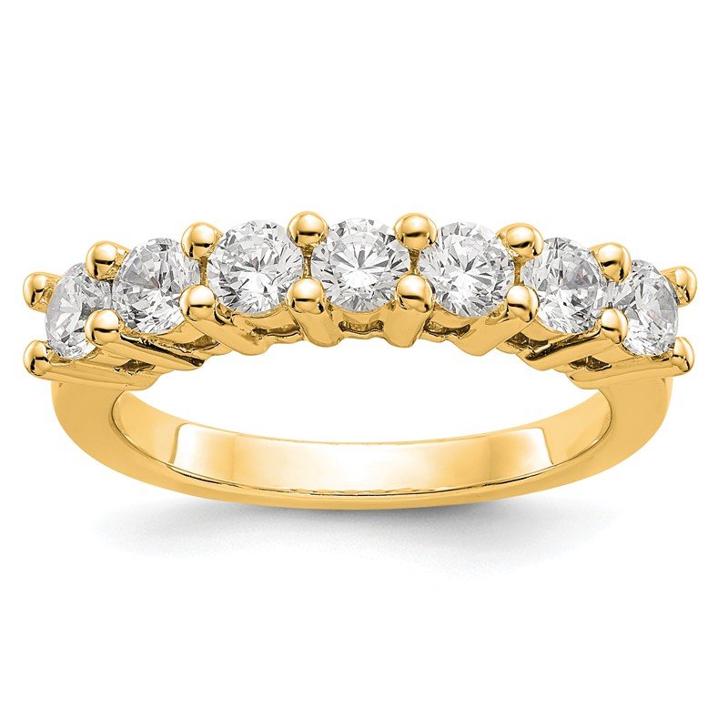 14K White Gold 3/4 carat Lab Grown Diamond VS/SI  D E F  7 Stone Band