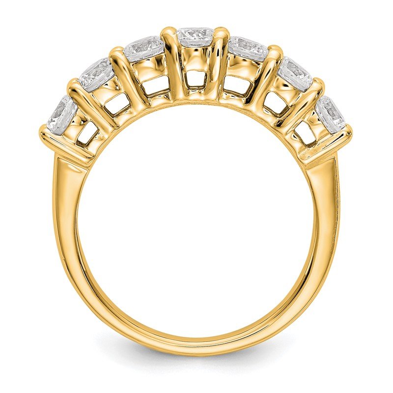 14K White Gold 3/4 carat Lab Grown Diamond VS/SI  D E F  7 Stone Band