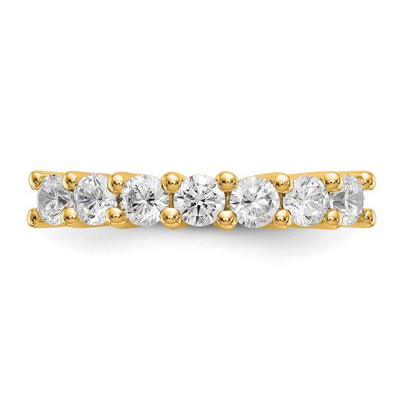 14K White Gold 3/4 carat Lab Grown Diamond VS/SI  D E F  7 Stone Band