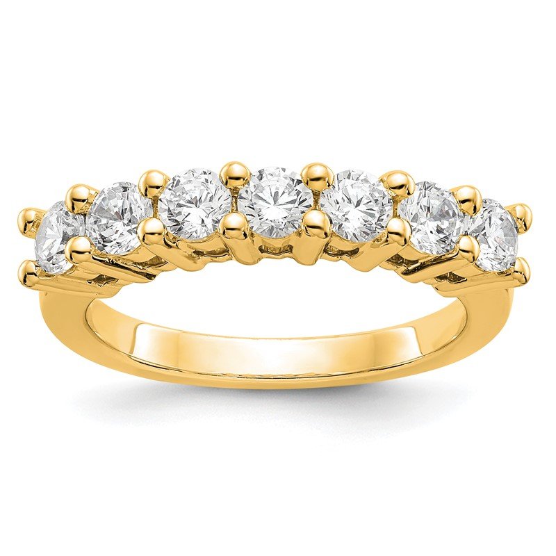 14K White Gold 3/4 carat Lab Grown Diamond VS/SI  D E F  7 Stone Band