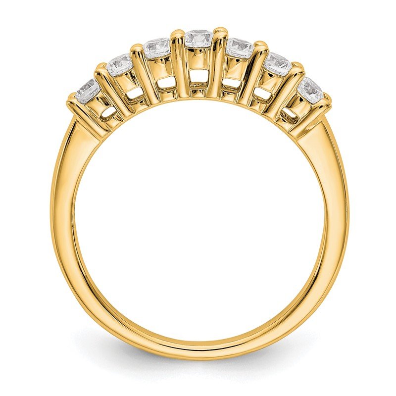 14K White Gold 3/4 carat Lab Grown Diamond VS/SI  D E F  7 Stone Band