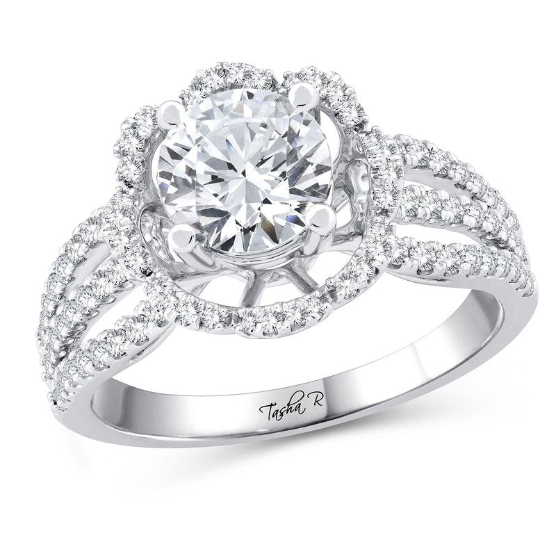 14K 0.50Ct Diam Semi Mount Ring