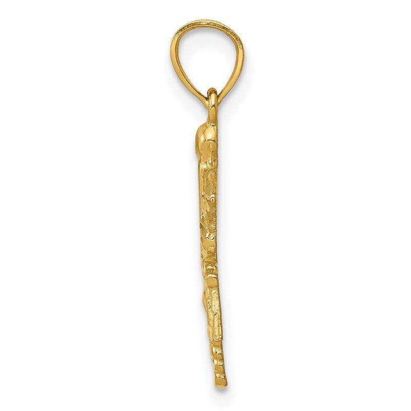 14k Diamond-cut RN Registered Nurse Pendant