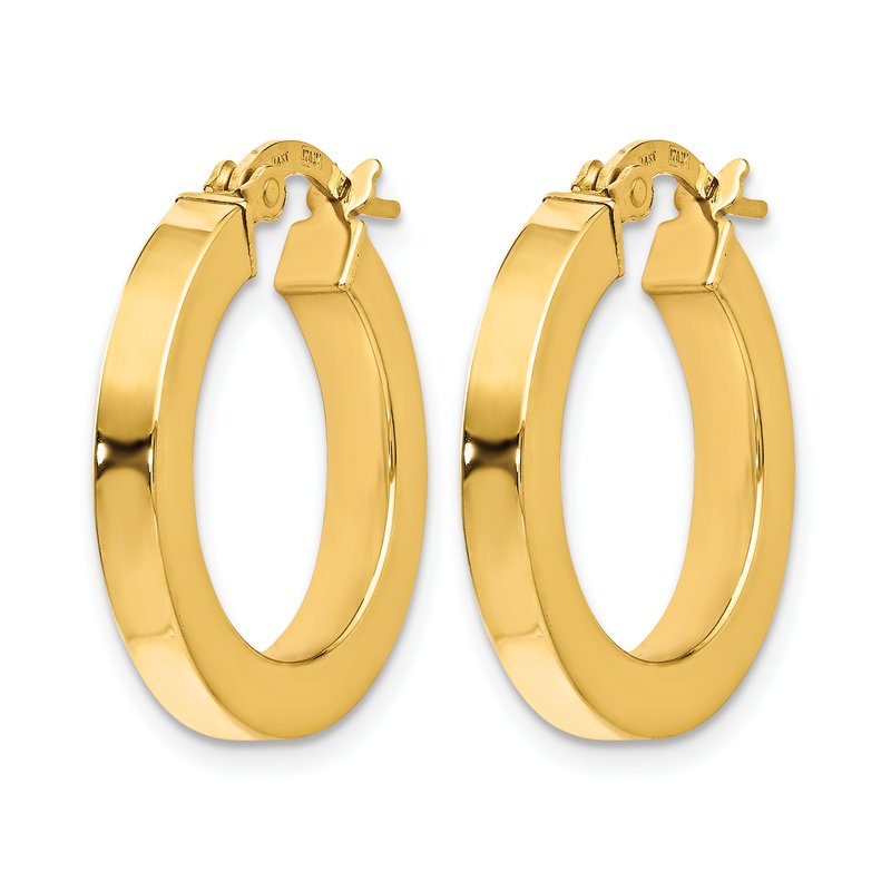 14K Polished Earrings