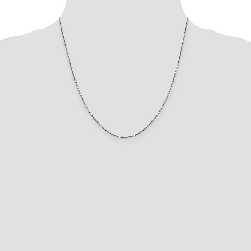 10K White Gold .8mm Box Chain