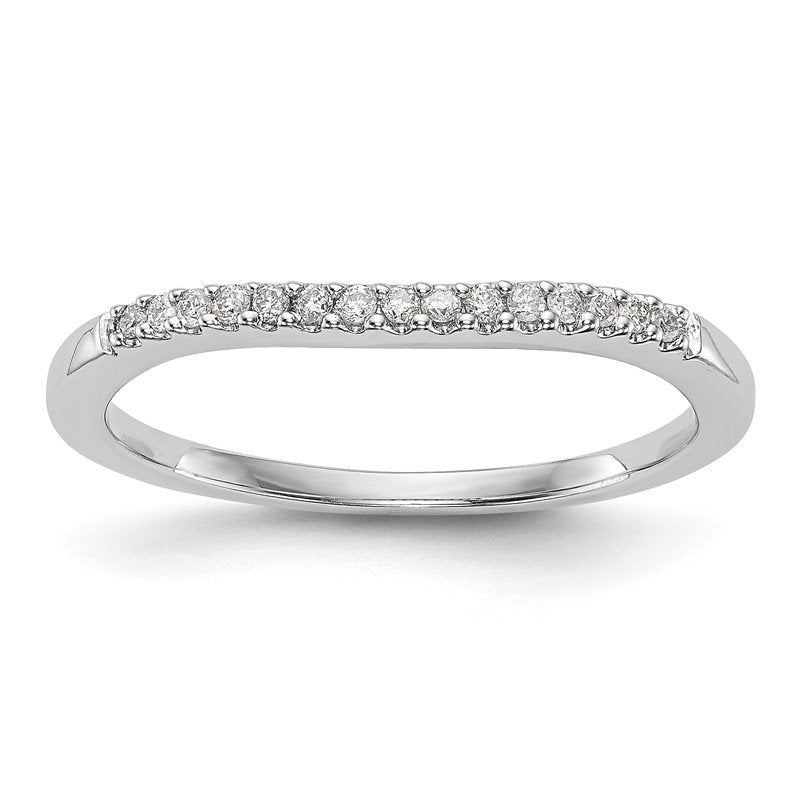 14K White Gold 1/5 carat Lab Grown Diamond VS+ F+ Set of Two Complete Wedding Bands