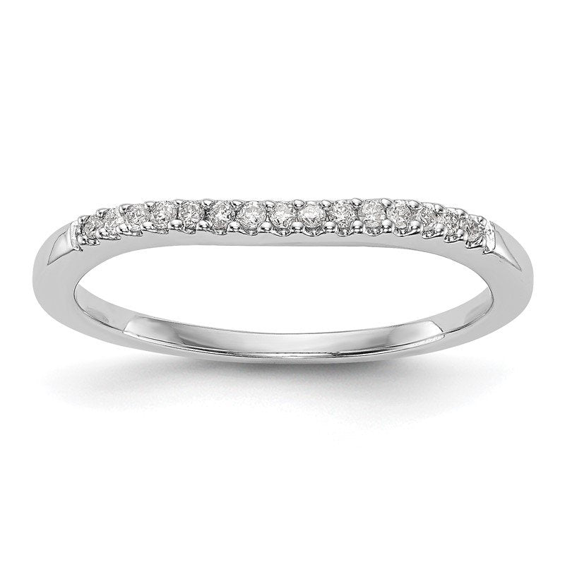 14K White Gold 1/5 carat Lab Grown Diamond VS+ F+ Set of Two Complete Wedding Bands