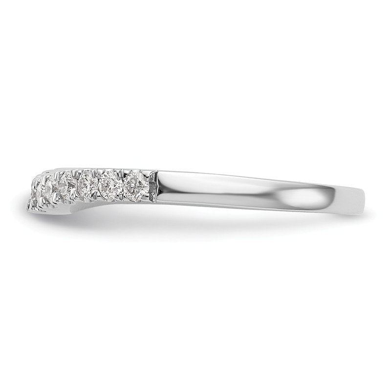 14K White Gold 1/5 carat Lab Grown Diamond VS+ F+ Set of Two Complete Wedding Bands