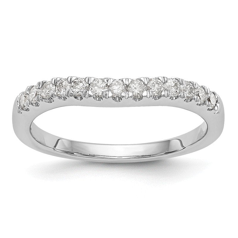14K White Gold 1/5 carat Lab Grown Diamond VS+ F+ Set of Two Complete Wedding Bands