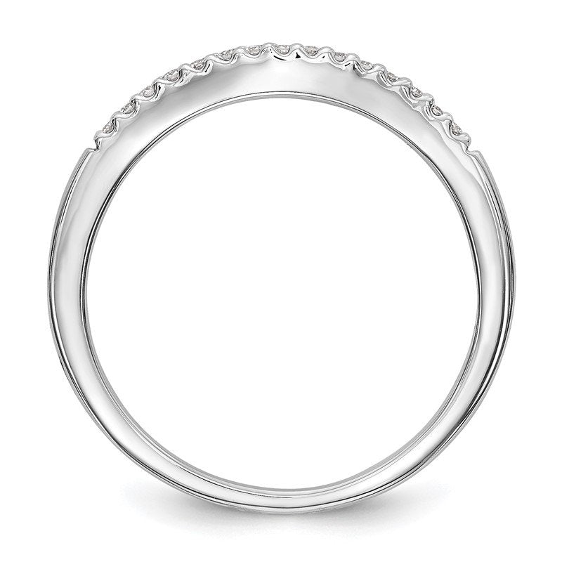 14K White Gold 1/5 carat Lab Grown Diamond VS+ F+ Set of Two Complete Wedding Bands