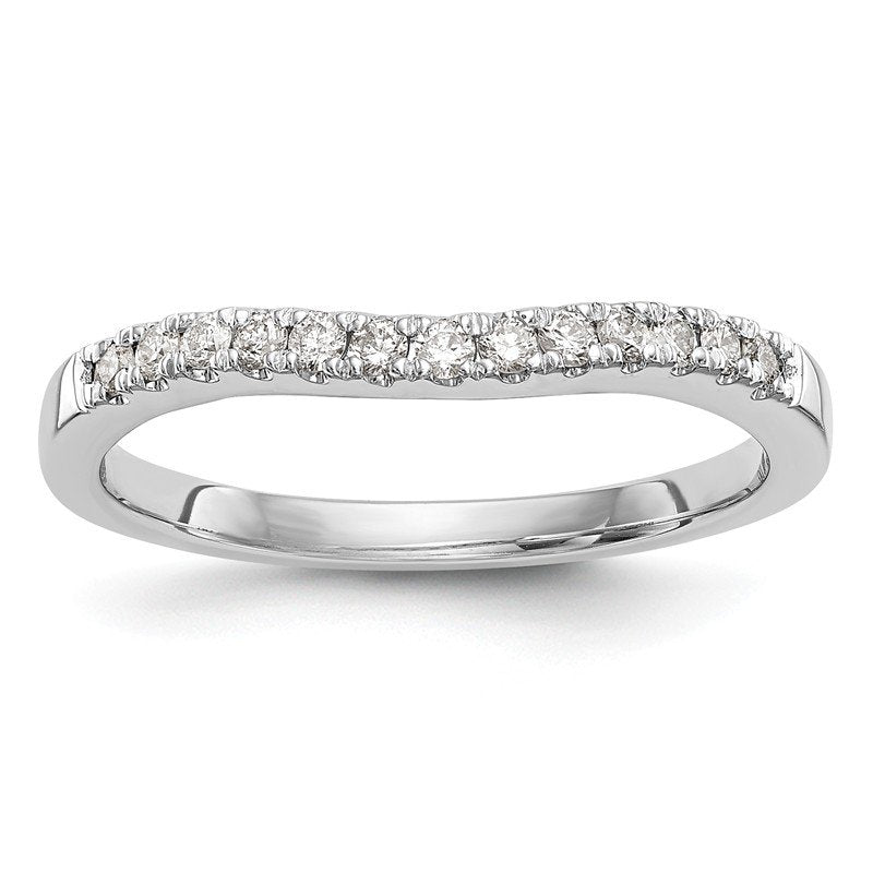 14K White Gold 1/5 carat Lab Grown Diamond VS+ F+ Set of Two Complete Wedding Bands