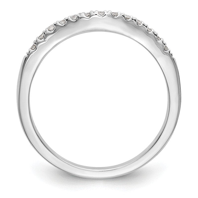 14K White Gold 1/5 carat Lab Grown Diamond VS+ F+ Set of Two Complete Wedding Bands
