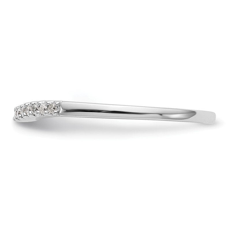 14K White Gold 1/5 carat Lab Grown Diamond VS+ F+ Set of Two Complete Wedding Bands