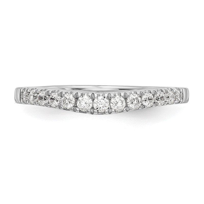 14K White Gold 1/5 carat Lab Grown Diamond VS+ F+ Set of Two Complete Wedding Bands