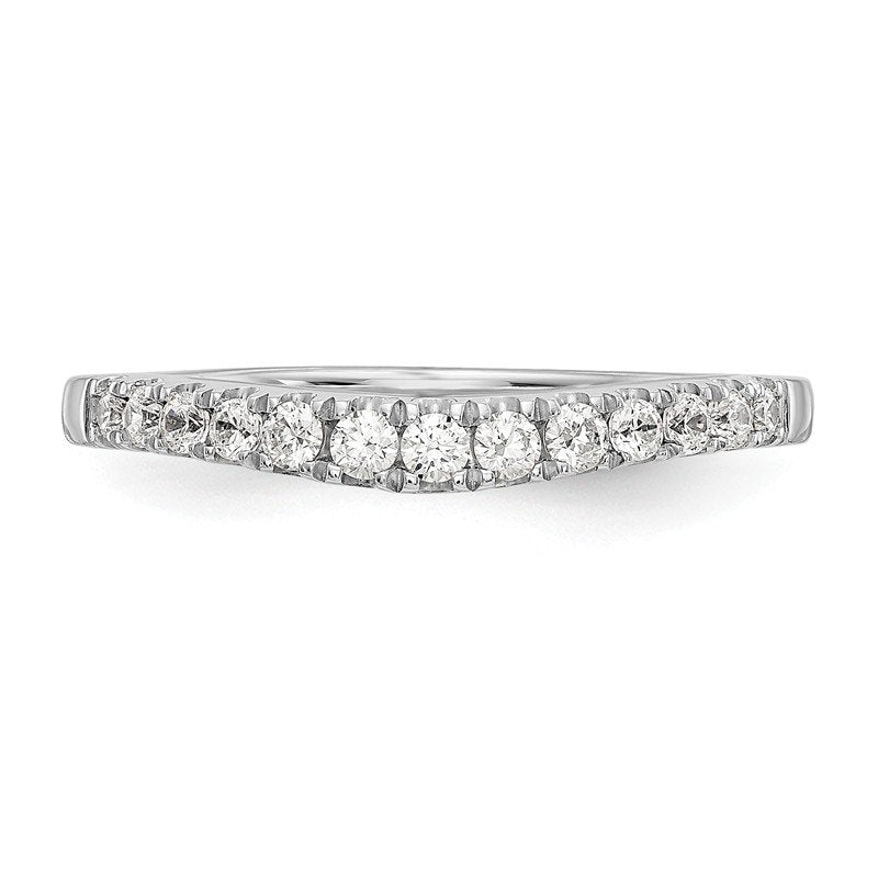 14K White Gold 1/5 carat Lab Grown Diamond VS+ F+ Set of Two Complete Wedding Bands