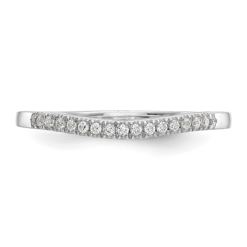 14K White Gold 1/5 carat Lab Grown Diamond VS+ F+ Set of Two Complete Wedding Bands
