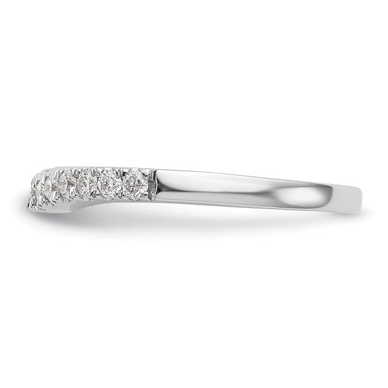 14K White Gold 1/5 carat Lab Grown Diamond VS+ F+ Set of Two Complete Wedding Bands