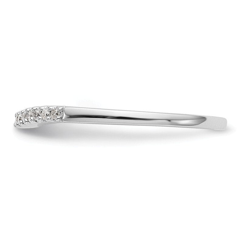 14K White Gold 1/5 carat Lab Grown Diamond VS+ F+ Set of Two Complete Wedding Bands