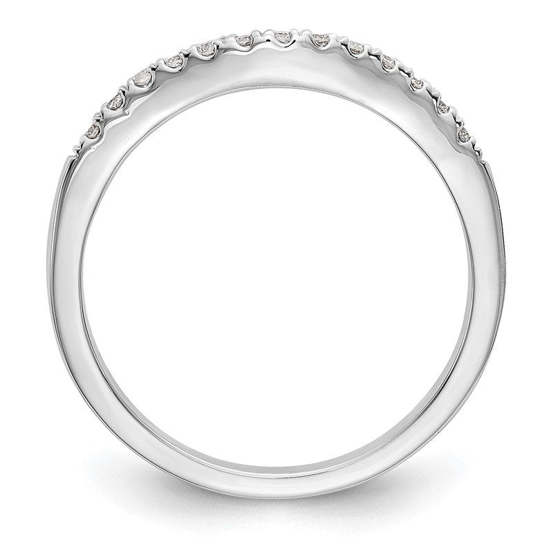 14K White Gold 1/5 carat Lab Grown Diamond VS+ F+ Set of Two Complete Wedding Bands