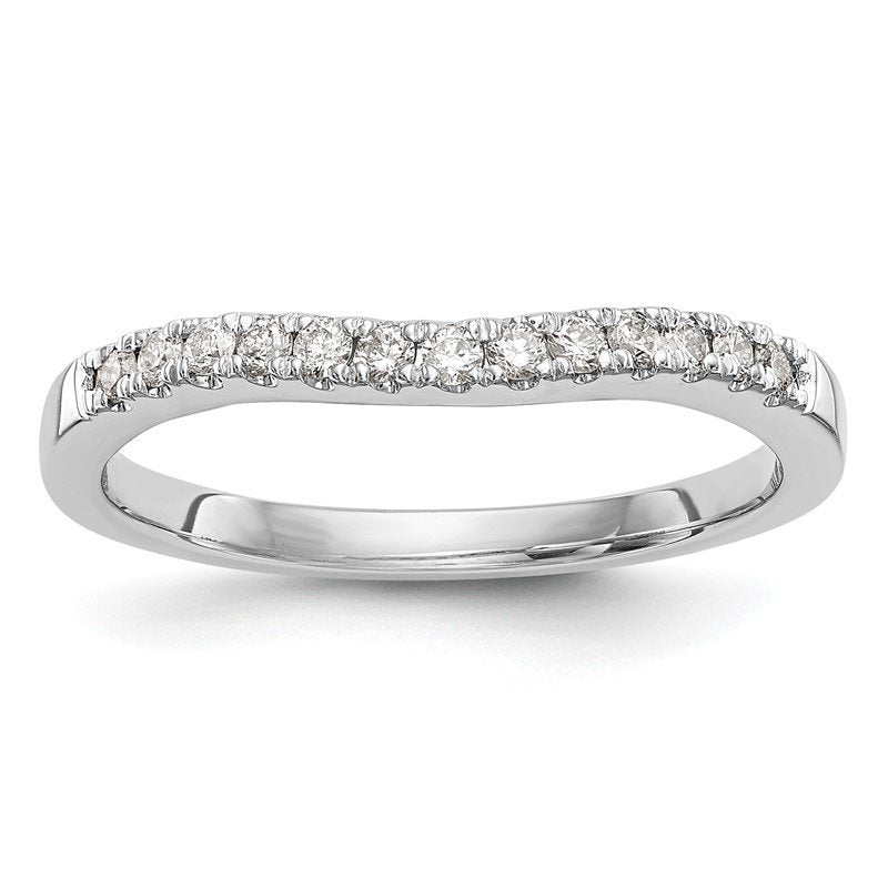 14K White Gold 1/5 carat Lab Grown Diamond VS+ F+ Set of Two Complete Wedding Bands