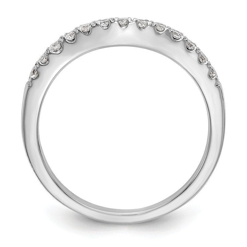 14K White Gold 1/5 carat Lab Grown Diamond VS+ F+ Set of Two Complete Wedding Bands