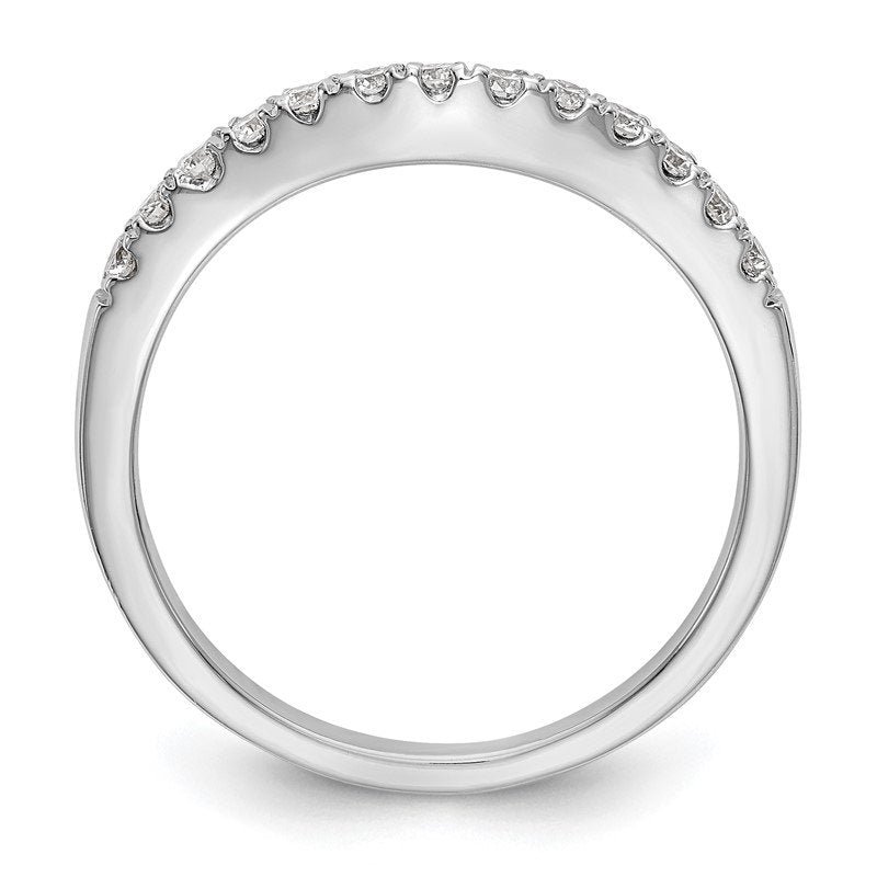 14K White Gold 1/5 carat Lab Grown Diamond VS+ F+ Set of Two Complete Wedding Bands