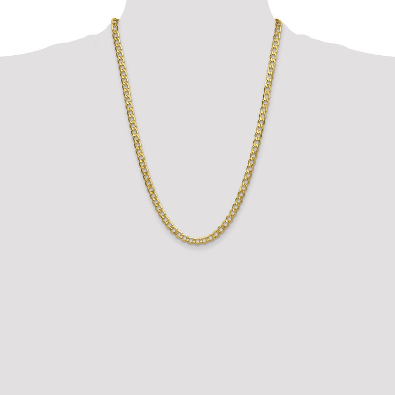 10K 6.5mm Semi-Solid Curb Chain