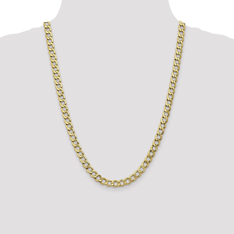 10K 7mm Semi-Solid Curb Chain