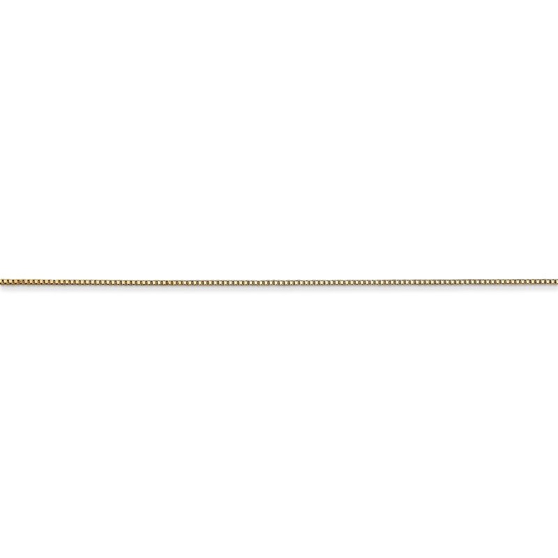14K 14 inch .5mm Box with Spring Ring Clasp Chain